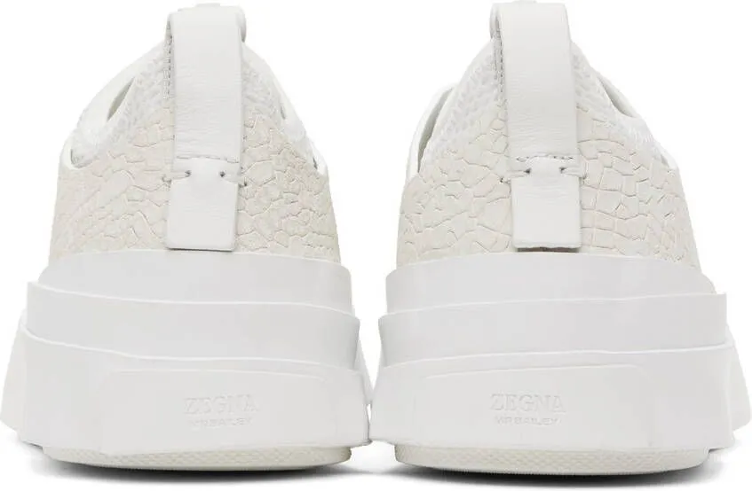 ZEGNA White MRBAILEY Edition Triple Stitch Sneakers